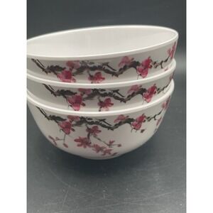 Vintage‎ MCP Melamine Ware Cherry Blossom Rice Bowls Set Of 3